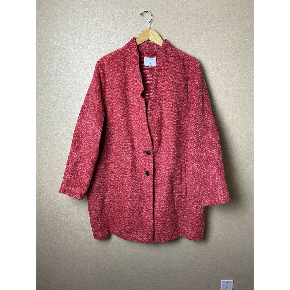 Old Navy Plus Size Red Peacoat Long 2X NWT